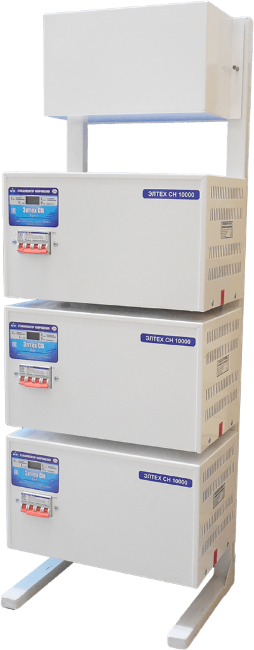Трехфазный стабилизатор Элтех СН 10000*3 стандарт в Красногорске
